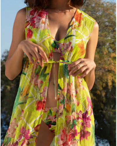 Slip de bain taille basse Lise Charmel Fleurs Splendeur (Splendeur Lime)