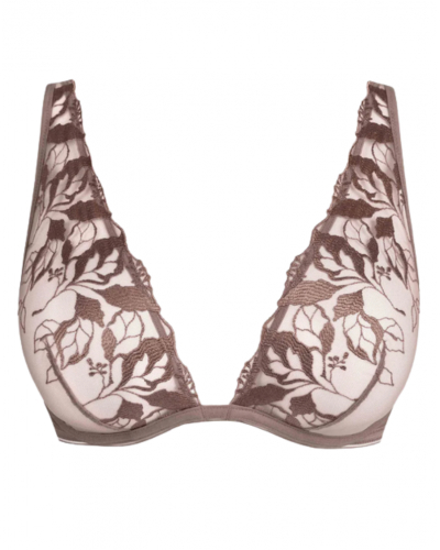 Underwired triangle bra Maison Lejaby Sin (Fauve)