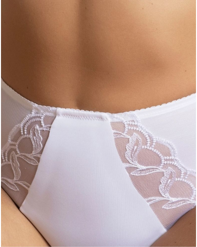 Slip taille haute Lise Charmel Eclat Couture (Blanc)