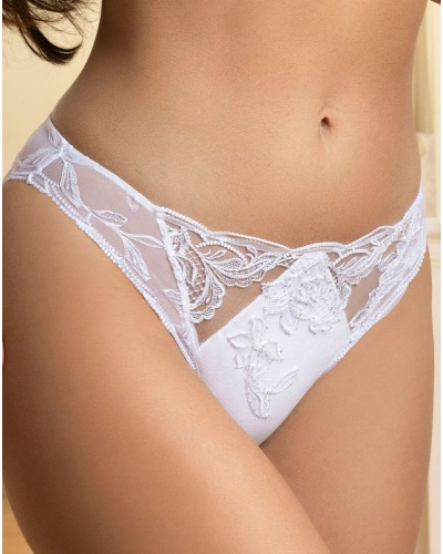 Calzoncillos seducción con lentejuelas Lise Charmel Eclat Couture (Blanco)