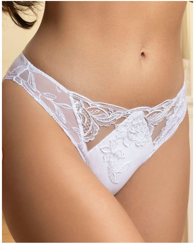 Slip séduction à paillettes Lise Charmel Eclat Couture (Blanc)