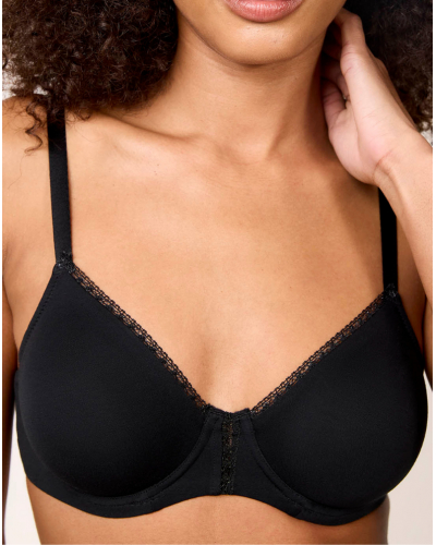 Underwired molded bra Maison Lejaby Softness (Black)