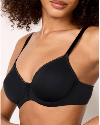 Underwired molded bra Maison Lejaby Softness (Black)