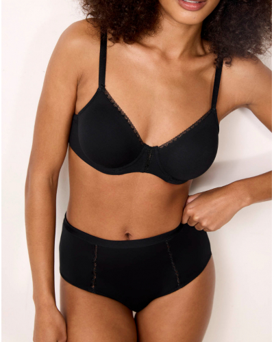 Sujetador con aros moldeado Maison Lejaby Softness (Negro)