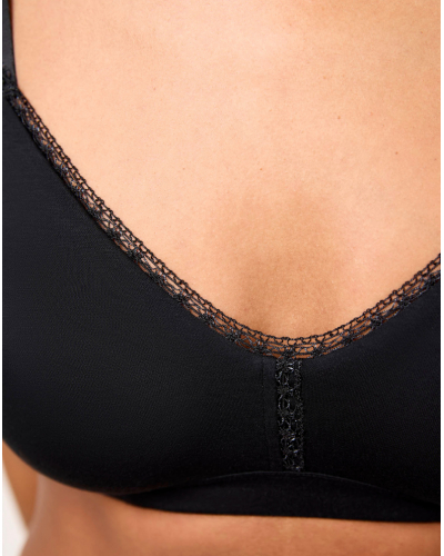 Sujetador moldeado flexible Maison Lejaby Softness (Negro)