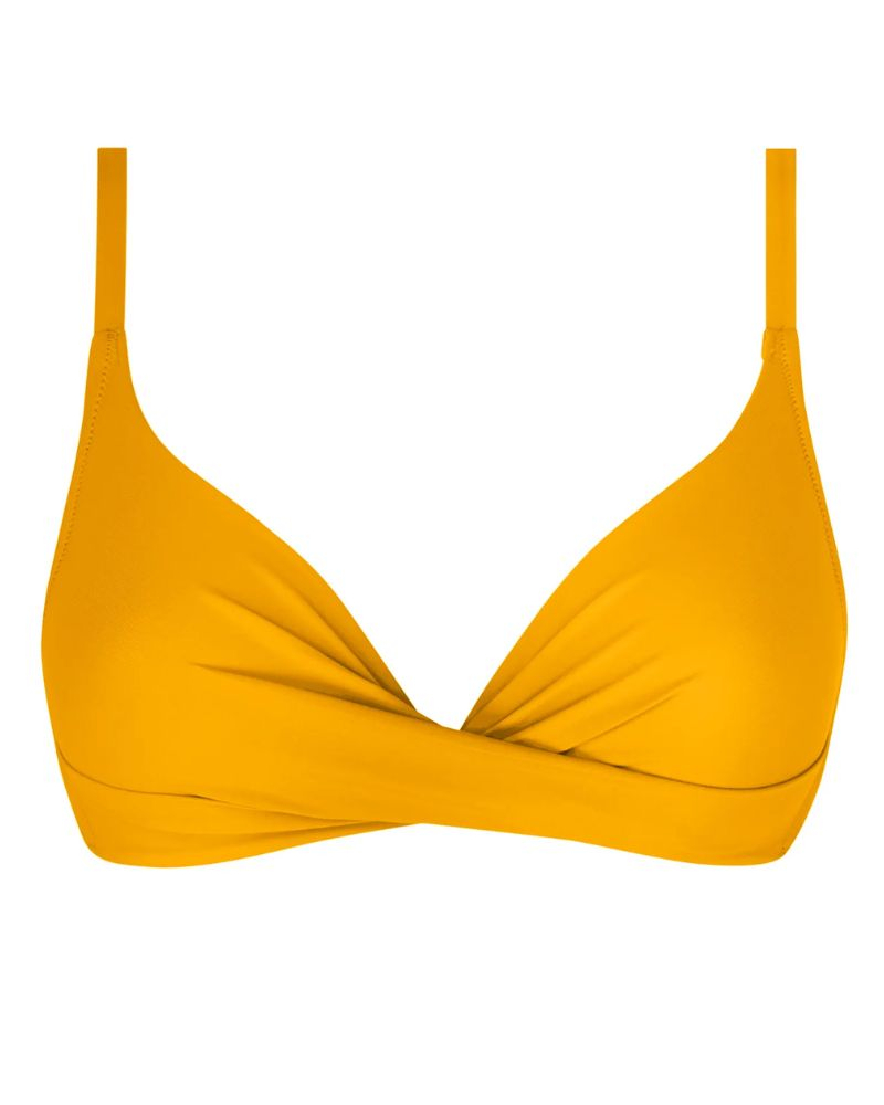 Soutien-gorge de bain coque triangle Antigel La Chiquissima (Jaune Paille)