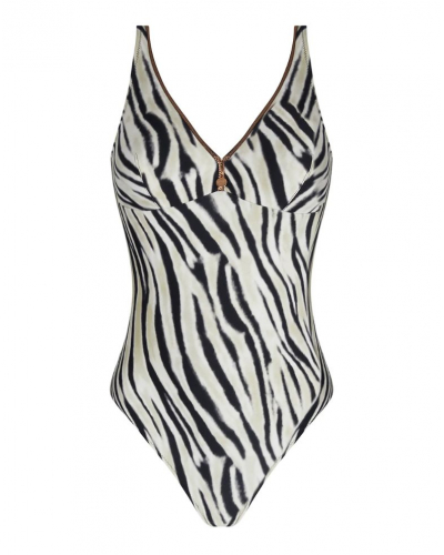 Maillot de bain une pièce sans armature Antigel La Tigre Blanc (Tigre Bronze)