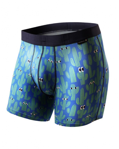 Boxer short modal and cotton Loïc Henry Funny Cactus (Imprimé Multicolore)