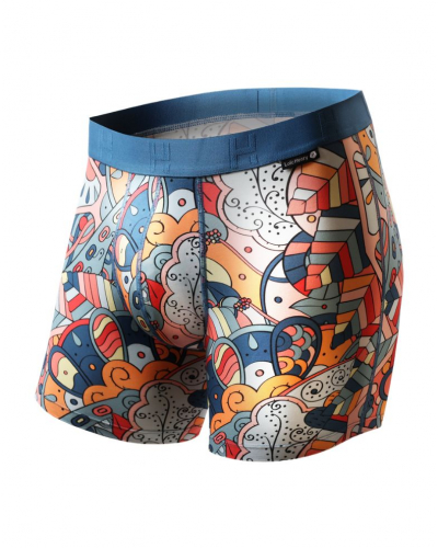 Boxer short modal and cotton Loïc Henry Modern Art (Imprimé Multicolore)