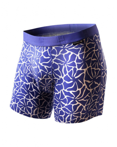 Cotton boxer short Loïc Henry Blue Eole (Imprimé Multicolore)