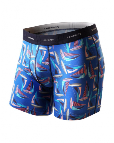 Cotton boxer shorts Loïc Henry Sailing (Imprimé Multicolore)