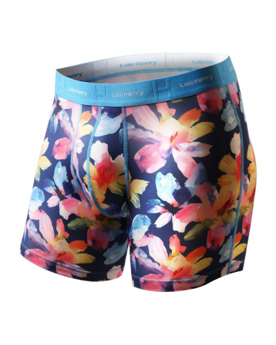 Boxer shorts microfibre Loïc Henry Fleuri (Imprimé Multicolore)