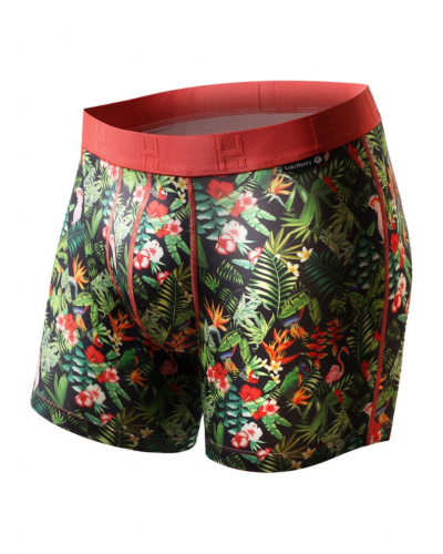 Boxer short microfibre Loïc Henry Dark Eden (Imprimé Multicolore)