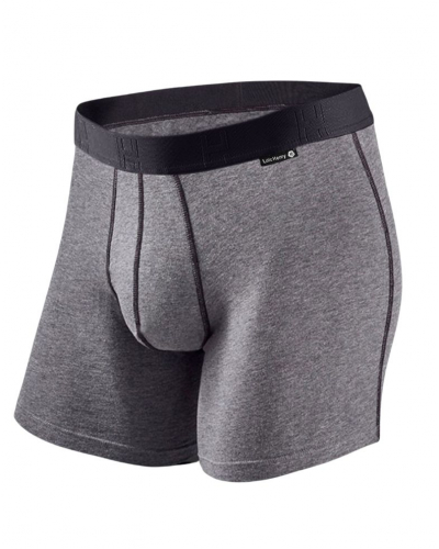 Boxer en coton Loïc Henry (Gris Chiné)