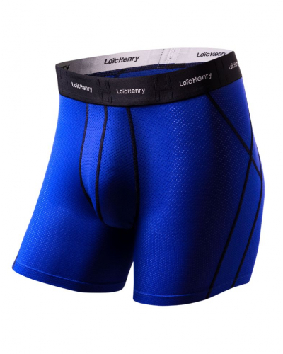 Bóxer de deporte Loïc Henry (Noir/Bleu Electrique)