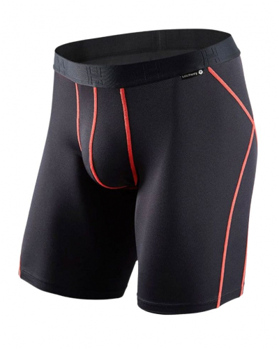 Boxer de sport longueur genou Loïc Henry (Noir/Orange)