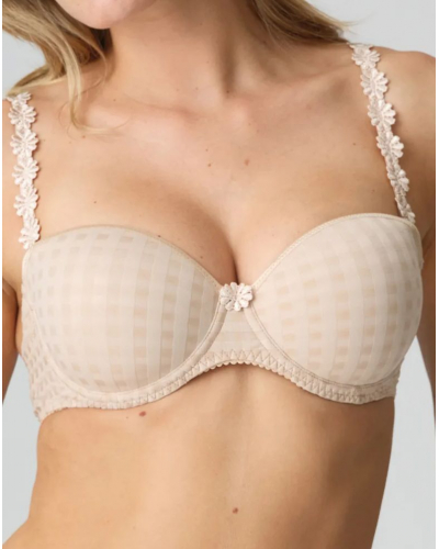 Padded push-up strapless bra Marie Jo Avero (Caffé Latte)