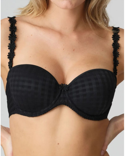 Sujetador bandeau preformado push-up Marie Jo Avero (Negro)