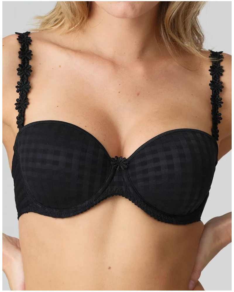 Sujetador bandeau preformado push-up Marie Jo Avero (Negro)