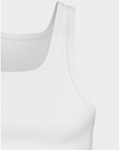 Paquete 2 camisetas sin mangas 100% algodón Impetus Pure Cotton (Blanco)