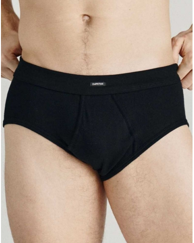 Calzoncillos abiertos 100% algodón Impetus Pure Cotton (Negro)