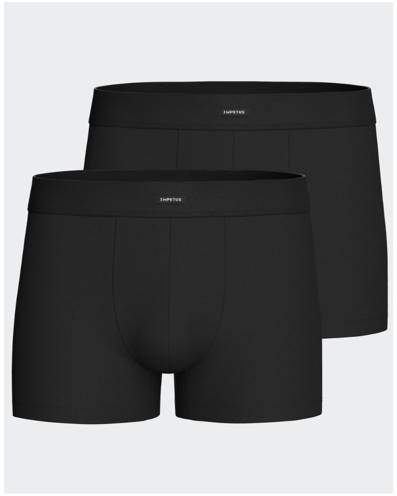 Paquete de 2 bóxers Coton Impetus Cotton Stretch (Negro)