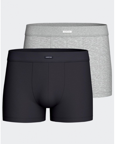 Pack of 2 boxers coton Impetus Cotton Stretch (Bleu/Gris)