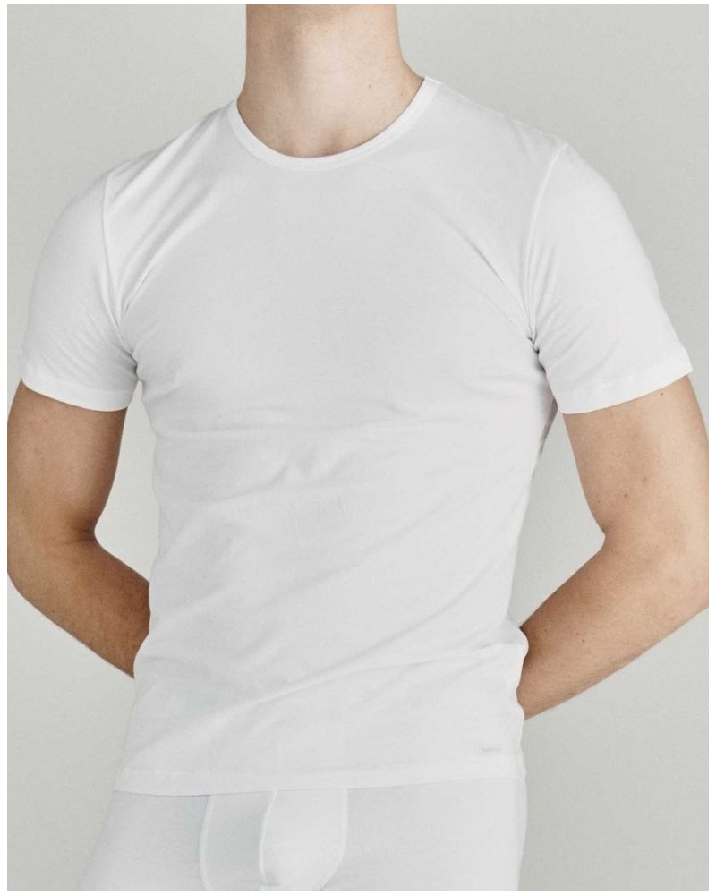 T-shirt crew neck short-sleeve Impetus Cotton Stretch (White)