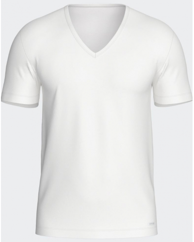 T-Shirt col V Impetus Cotton Modal (Blanc)