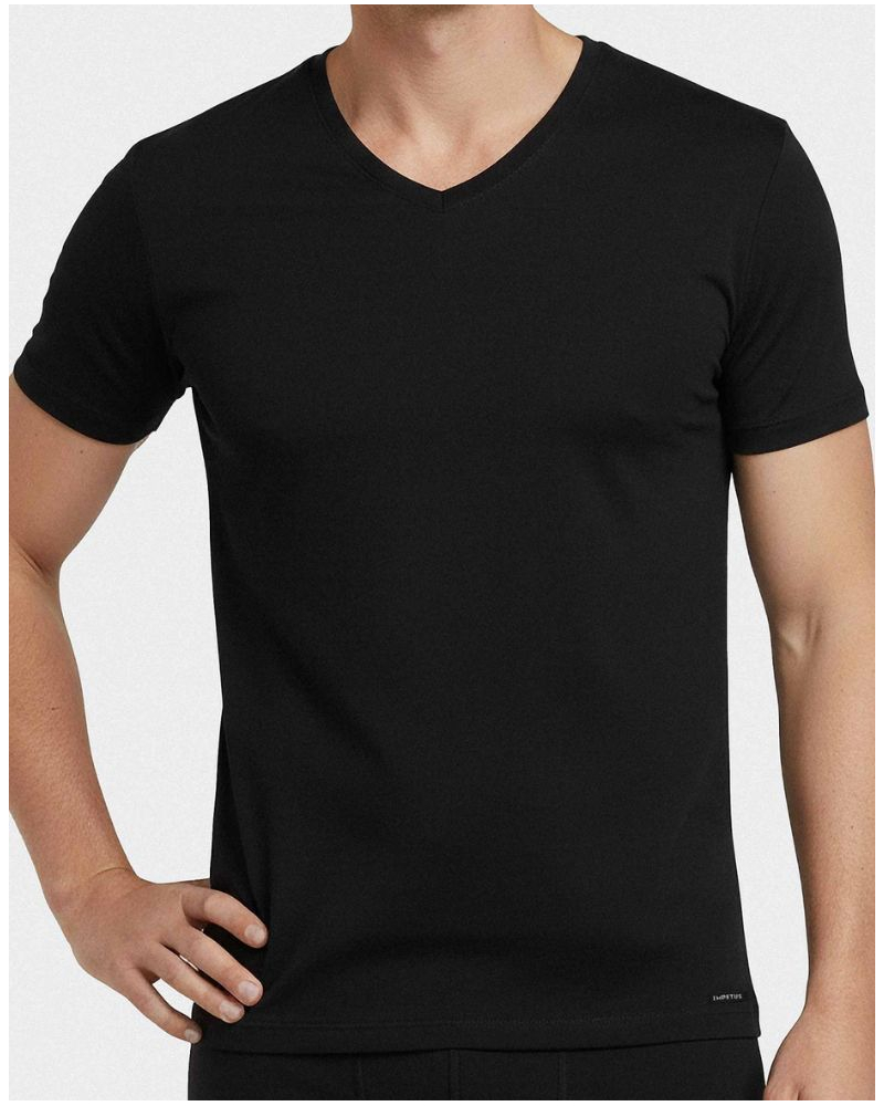 V-Neck T-Shirt Impetus Cotton Modal (Black)