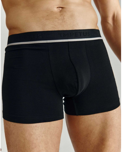 Paquete de 2 bóxers de algodón Impetus Cotton Stretch Packs (Negro)