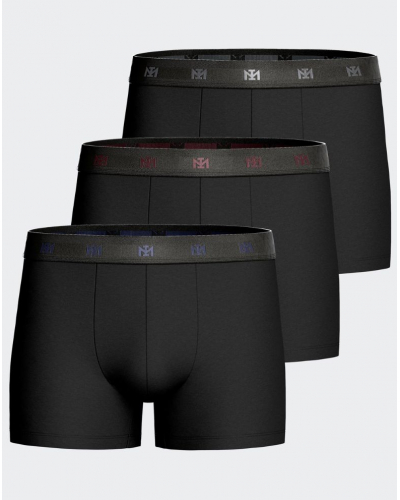 Paquete de 3 bóxers de algodón Impetus Cotton Stretch Packs (Negro)