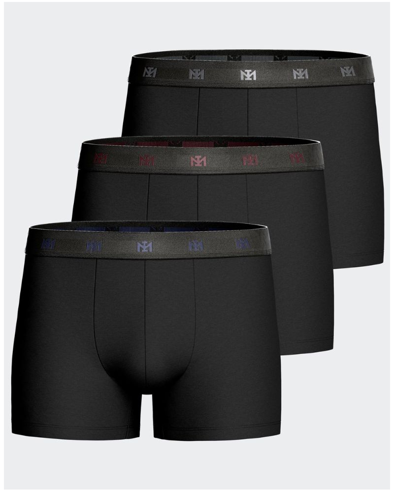 Lot de 3 boxers en coton Impetus Cotton Stretch Packs (Noir)