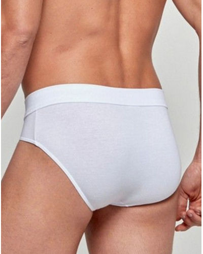 Lot de 2 slips en coton Impetus Cotton Stretch (Blanc)
