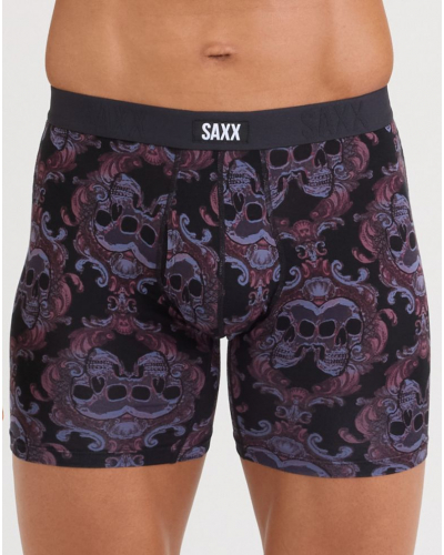 Boxer with fly Vibe Xtra Saxx (Skull Brocade/Black)