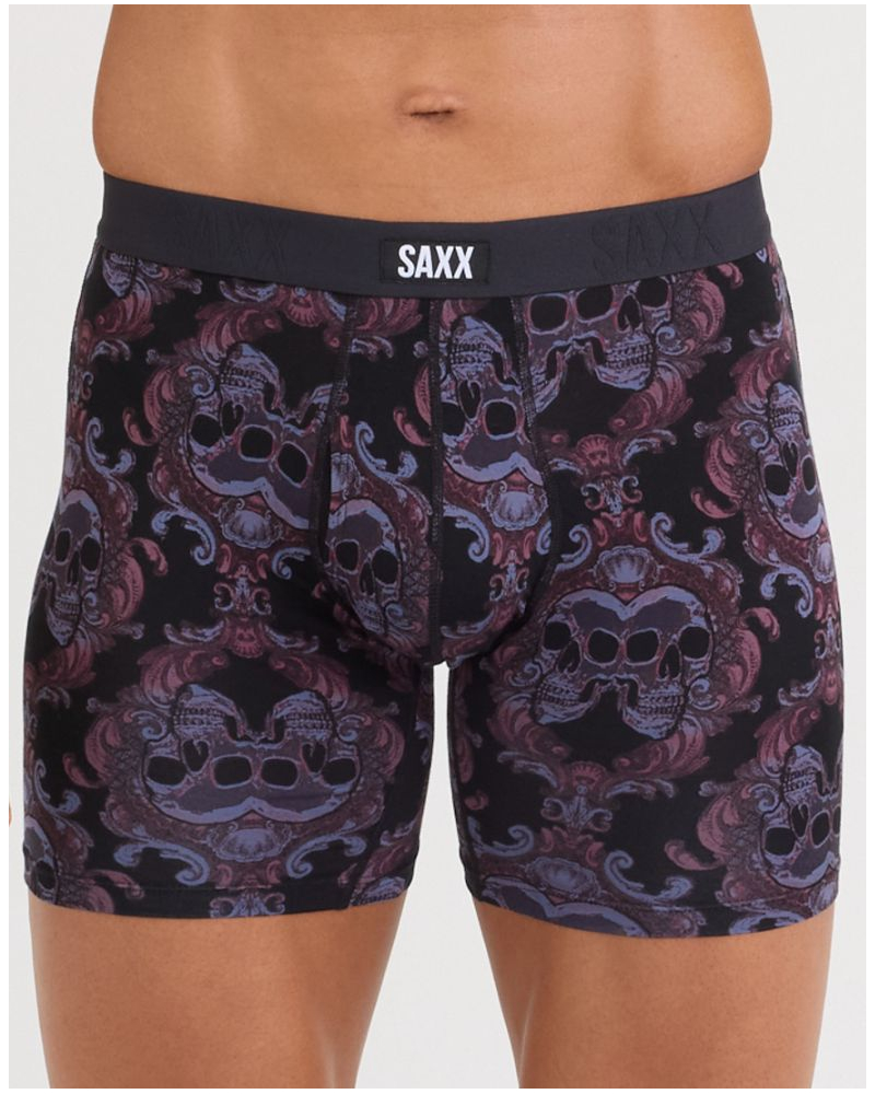 Boxer with fly Vibe Xtra Saxx (Skull Brocade/Black)