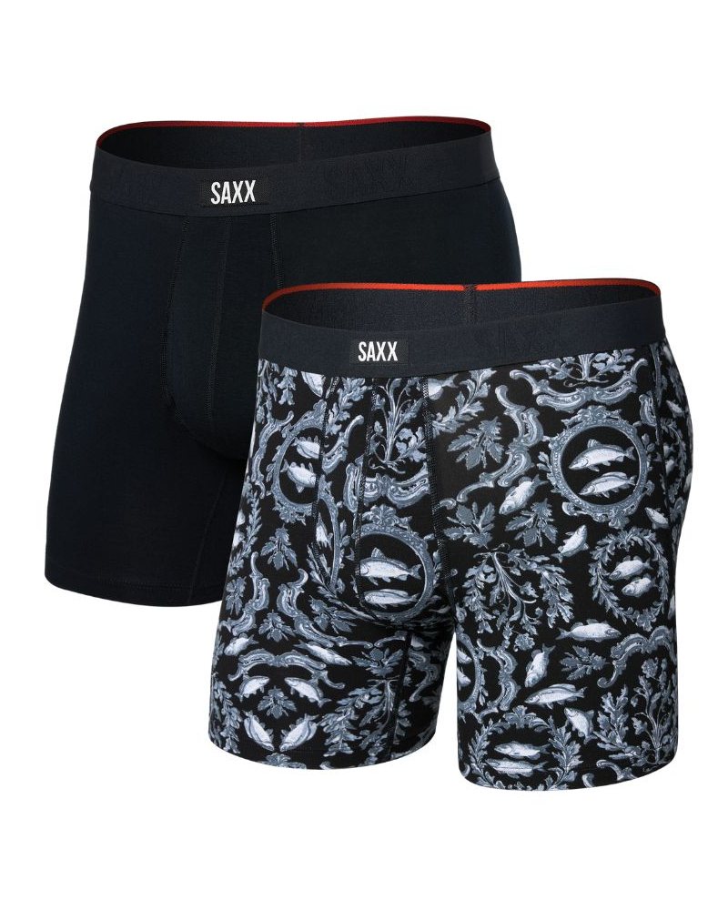 Pack of 2 boxers Saxx Vibe Xtra Comfort (Backsplash/Black)