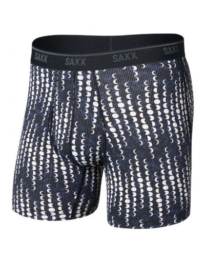 Boxer à braguette Saxx Sport Quest Quick Dry Mesh (Moonrise-Noir)