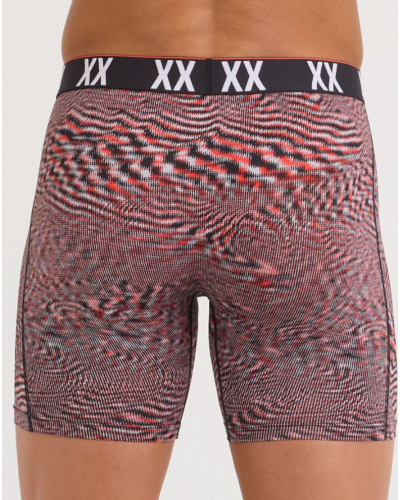 Boxer with fly Saxx Multi-sport Mesh (Hyperspace-Red Hot)