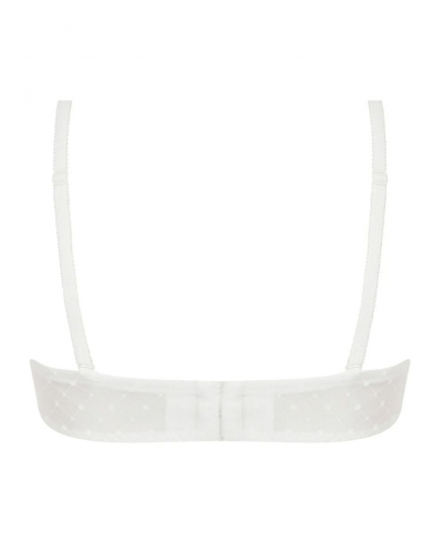 Soutien-gorge bandeau coque Antigel Résille Bohème (Ecru Nacre)