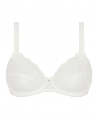 Soutien-gorge armatures bien-être Antigel Résille Bohème (Ecru Nacre)