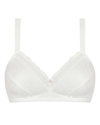 Soutien-gorge sans armature bien-être Antigel Résille Bohème (Ecru Nacre)