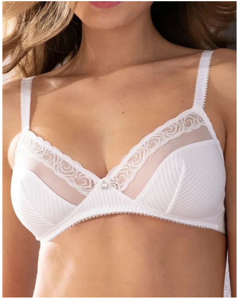 Soft bra Antigel Boyish Séduction (White)