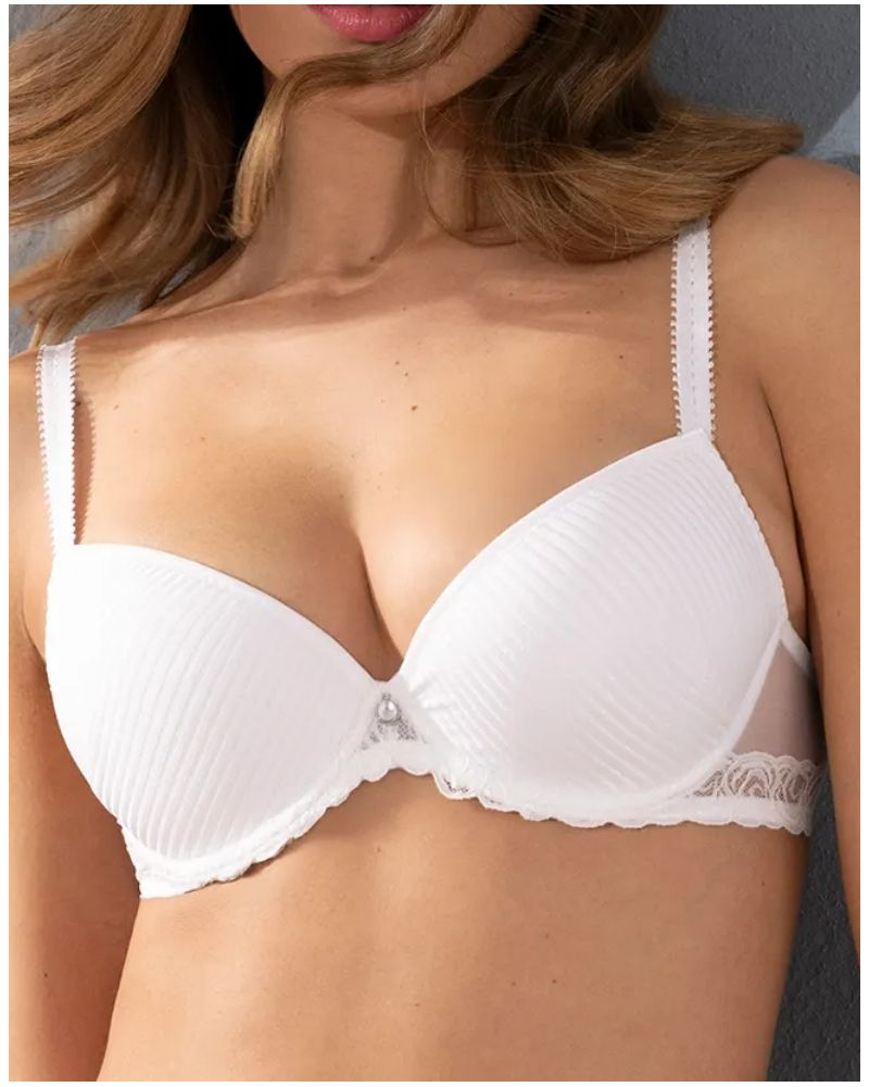 Soutien-gorge coque Antigel Boyish Séduction (Blanc)