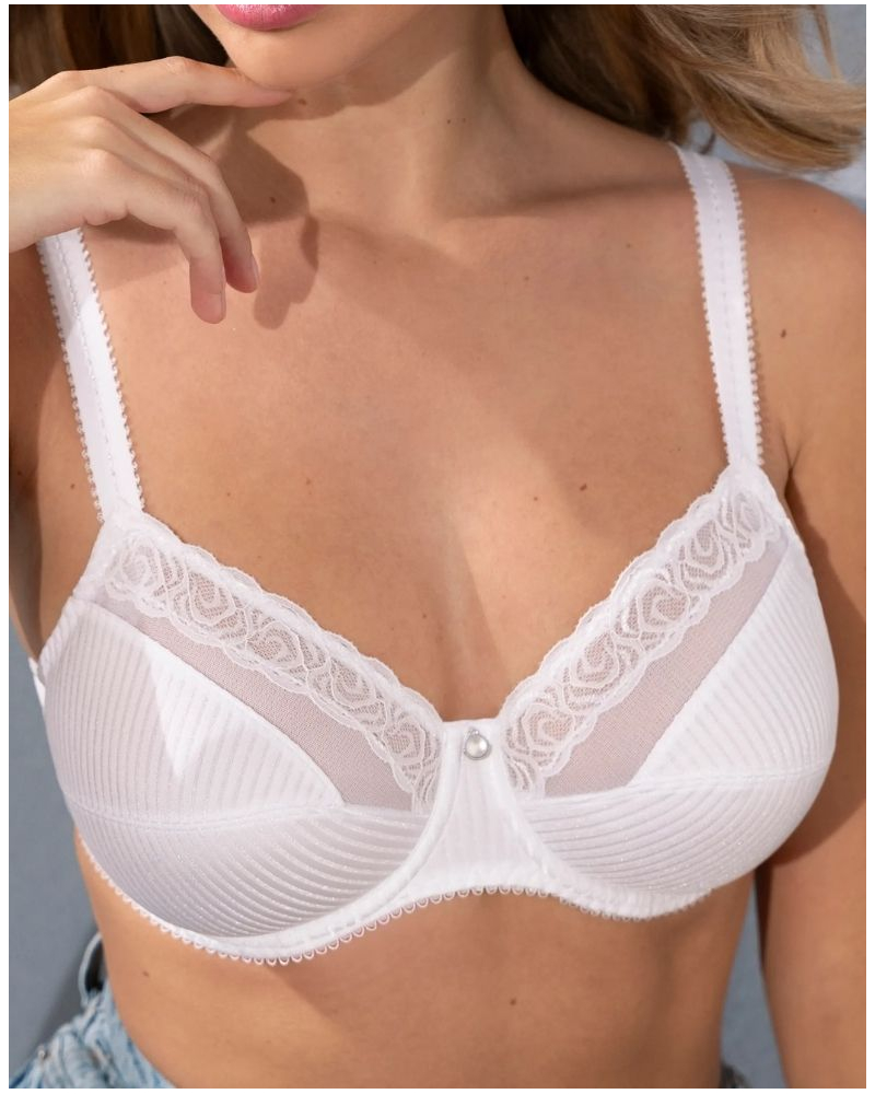 Sujetador sin aros bienestar Antigel Boyish Séduction (Blanco)