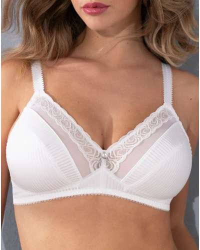 Sujetador sin aros bienestar Antigel Boyish Séduction (Blanco)