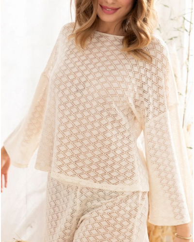 Knit sweater Antigel Crochet Seventies (Chanvre)