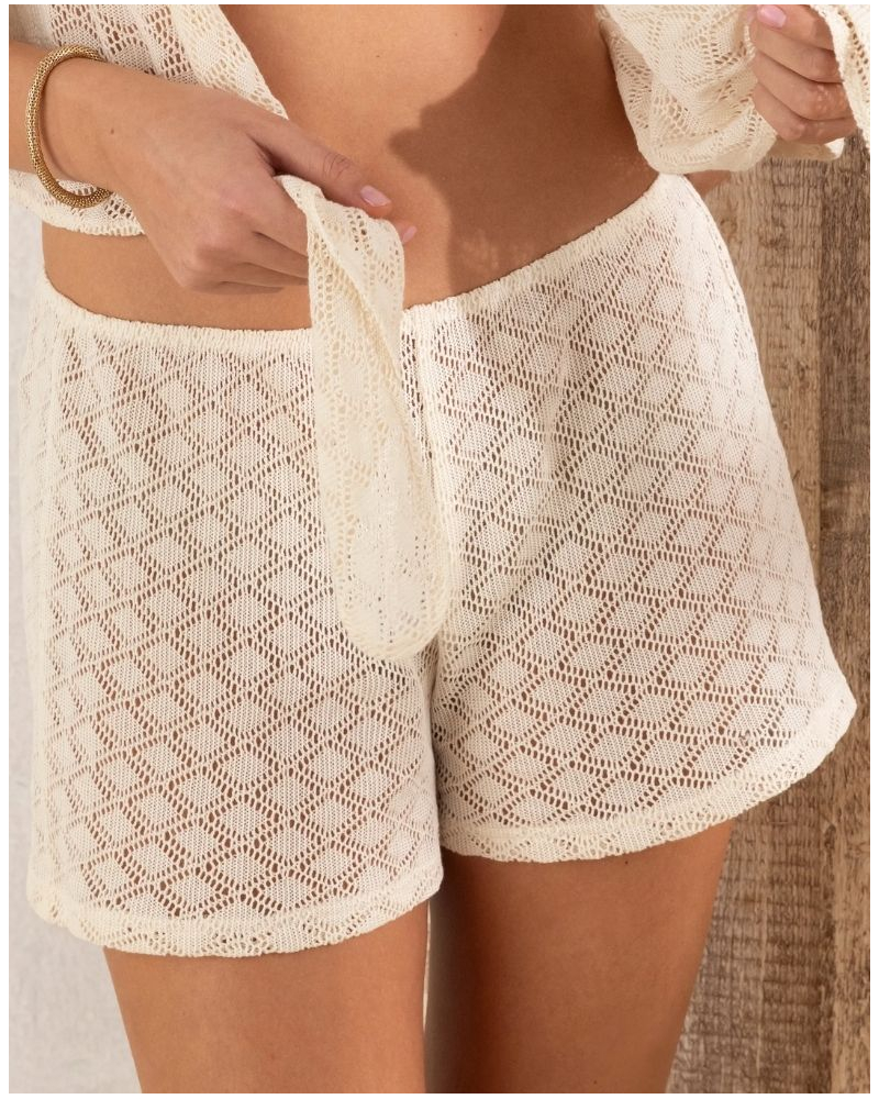 Knit short tricot Antigel Crochet Seventies (Chanvre)