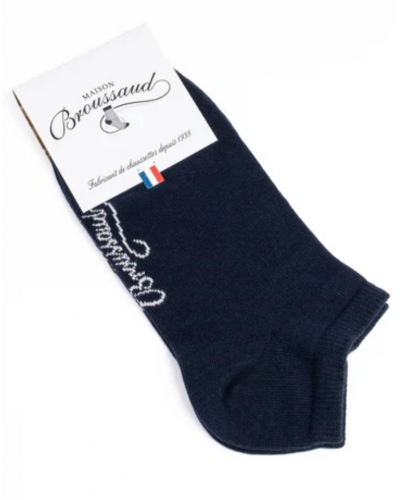 Socquettes homme en coton Maison Broussaud Les Invisibles (Marine)