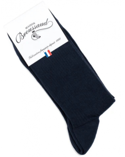 Calcetines de algodón para hombre Maison Broussaud Les non-comprimantes (Marine)